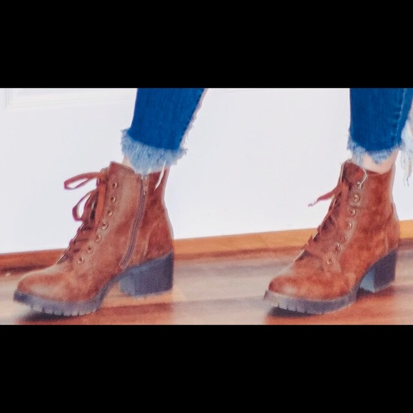 Brown Combat Boots - Picture 4 of 4